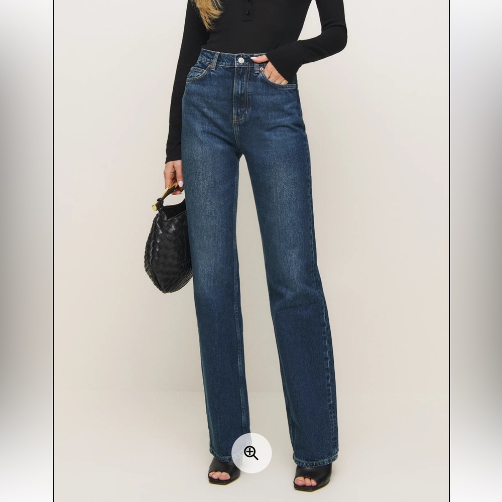 Reformation Wilder High Rise Wide Leg Jeans - Donner size 26